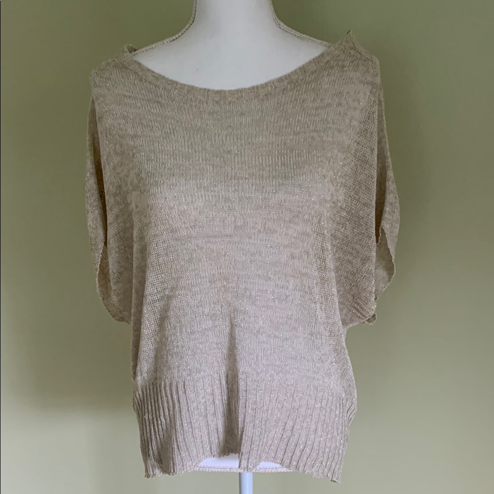 Lauren Vidal Cream Crew Neck Sweater Relaxed Fit